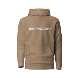 HER OWN SASHAY® COTTON PULLOVER HOODIE - LATTE
